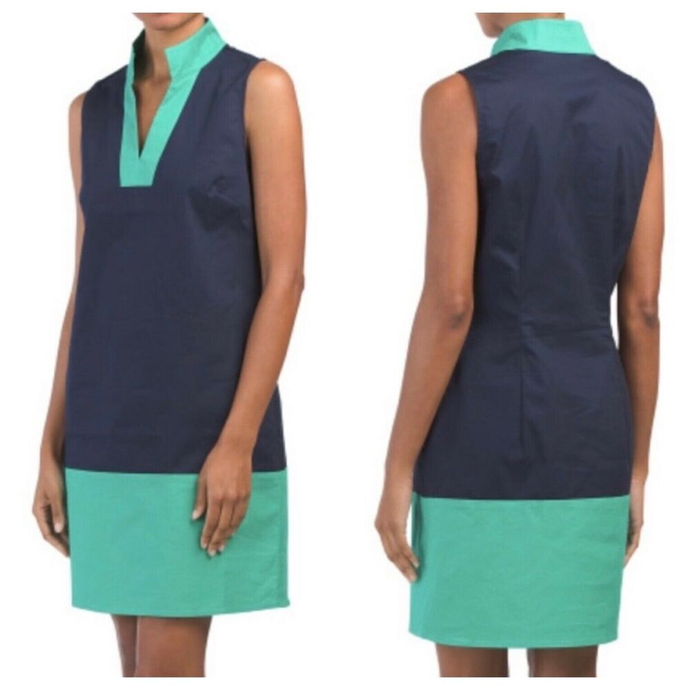 Sail To Sable Collection Color Block Shift Dress … - image 7